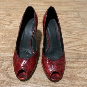 Donald Pliner peep toe pumps